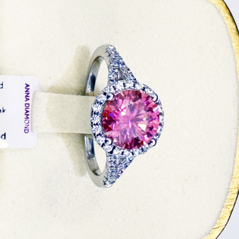 2 карат ягаан моиссанит алмаз бөгж