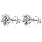 Цасан ширхэг 0.5ct моиссанит ээмэг
