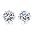 Цасан ширхэг 0.5ct моиссанит ээмэг