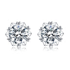 Цасан ширхэг 0.5ct моиссанит ээмэг