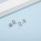 Цасан ширхэг 0.5ct моиссанит ээмэг