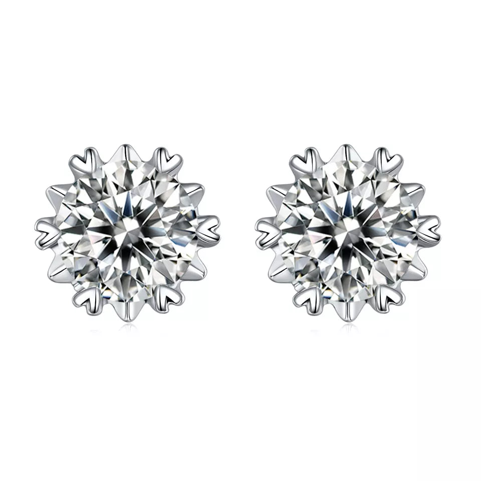 GRA гэрчилгээтэй моиссанит алмаз мөнгөн хослол