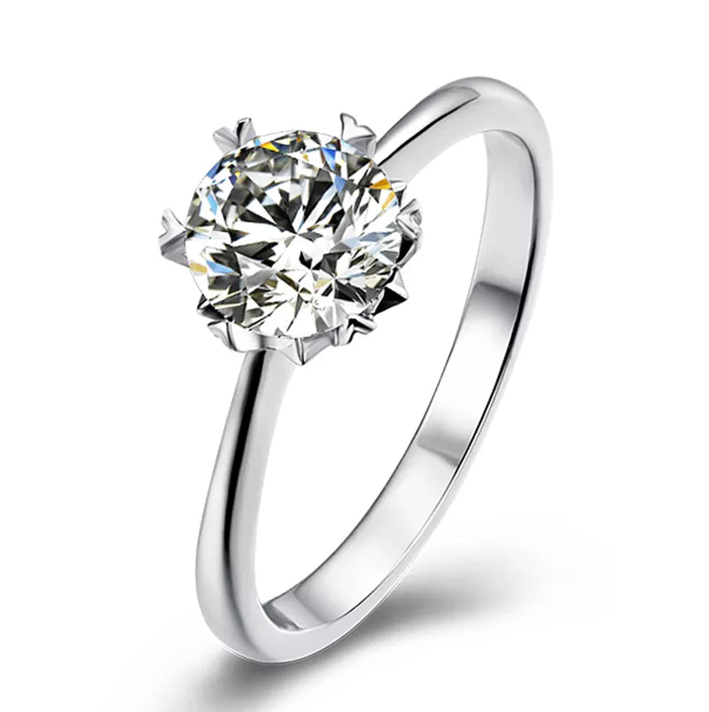 GRA гэрчилгээтэй моиссанит алмаз мөнгөн хослол