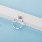 GRA гэрчилгээтэй моиссанит алмаз мөнгөн хослол