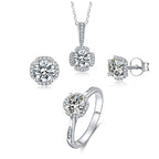 Дугуй D өнгө моиссанит алмаз хослол