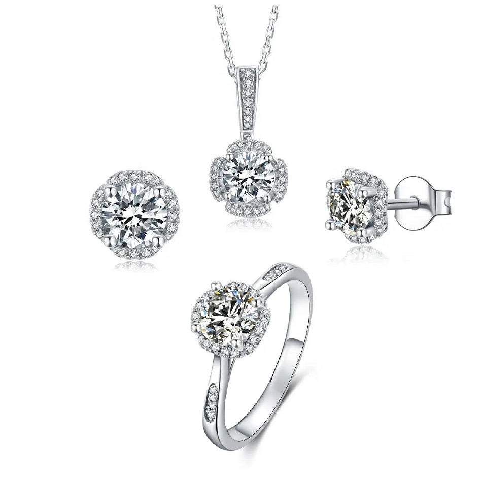 Дугуй D өнгө моиссанит алмаз хослол