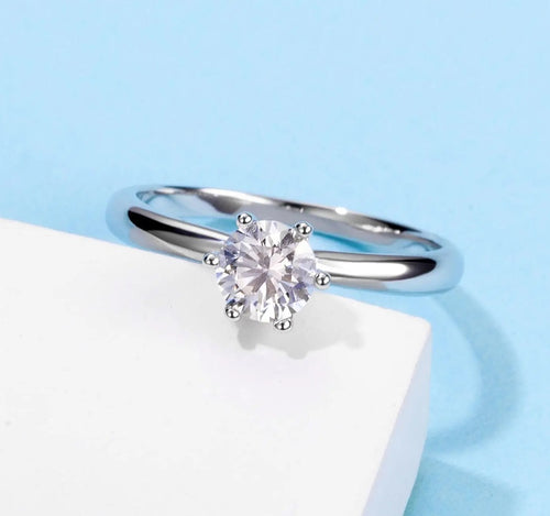 0.5 мм моиссанит алмаз сүйн бөгж