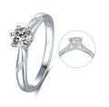 моиссанит 0.5ct алмаз алтаар бүрсэн бөгж