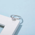 моиссанит 0.5ct алмаз алтаар бүрсэн бөгж
