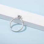 моиссанит 0.5ct алмаз алтаар бүрсэн бөгж
