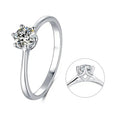 0.5ct моиссанит алмаз  18K алтаар бүрсэн сүйн бөгж