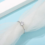 0.5ct моиссанит алмаз  18K алтаар бүрсэн сүйн бөгж