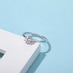 0.5ct моиссанит алмаз  18K алтаар бүрсэн сүйн бөгж