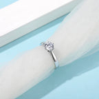 моиссанит 0.5ct алмаз алтаар бүрсэн бөгж