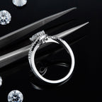 1ct моиссанит алмаз хуримын бөгж