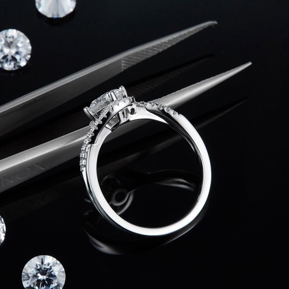 1ct моиссанит алмаз хуримын бөгж