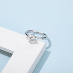 хуримын 6.5mm моиссанит алмаз бөгж