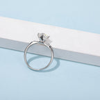 хуримын 6.5mm моиссанит алмаз бөгж