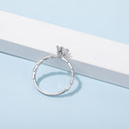 18K алтаар бүрсэн 0.5ct моиссанит алмаз сүйн бөгж