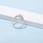 0.5ct моиссанит алмаз 18K алтаар бүрсэн сүйн бөгж