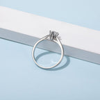 моиссанит алмаз 0.5ct 18K алтаар бүрсэн сүйн бөгж