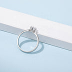Сонгодог 0.5ct моиссанит алмаз сүйн бөгж
