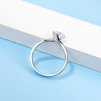 18K алтаар бүрсэн 0.5ct моиссанит алмаз сүйн бөгж