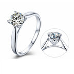 0.5ct моиссанит алмаз сүйн бөгж  18K алтаар бүрсэн