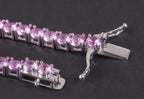 Лаборатори 5 mm индранил- ягаан S925 сорьцтой мөнгөн бугуйвч