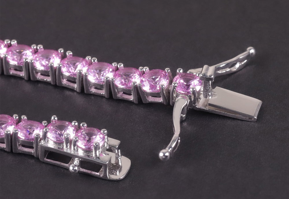 Лаборатори 5 mm индранил- ягаан S925 сорьцтой мөнгөн бугуйвч