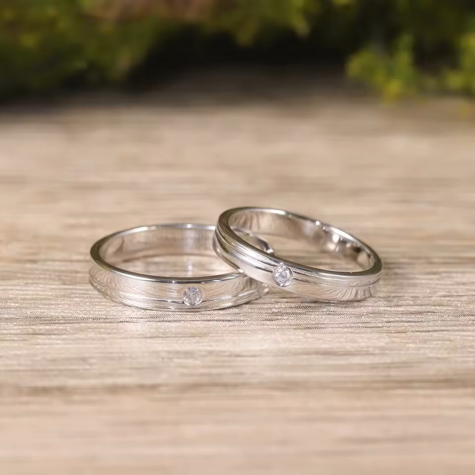 Хуримын бөгж-моиссанит алмазтай бөгж-AB25003-2