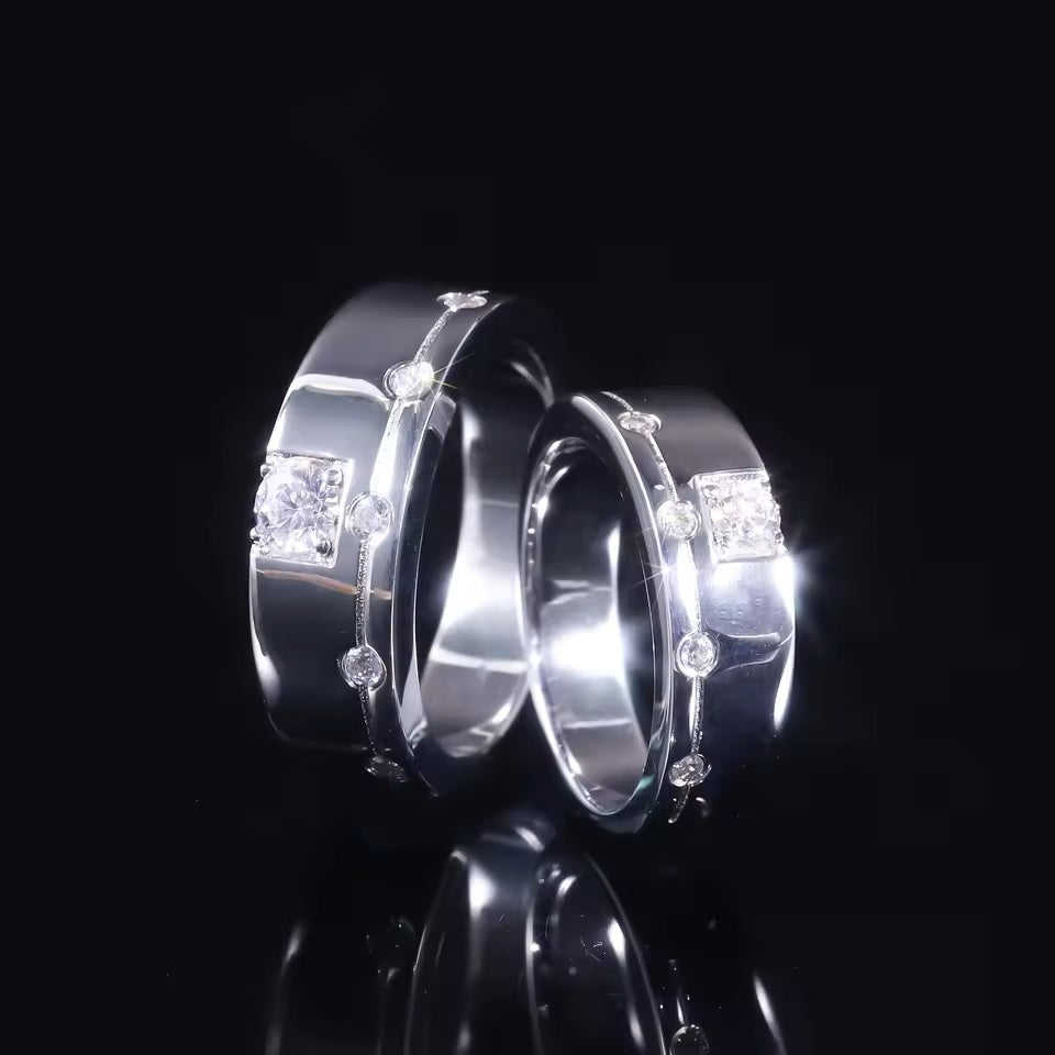 Хуримын моиссанит алмазтай бөгж-AB25009