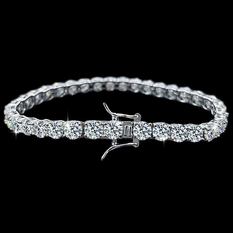4mm Моиссанит алмазтай 19cm теннис бугуйвч