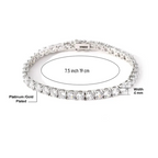 4mm Моиссанит алмазтай 19cm теннис бугуйвч