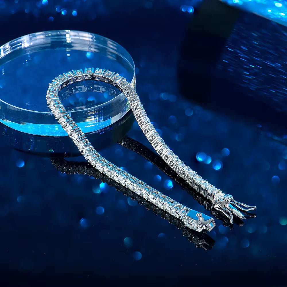 4mm Моиссанит алмазтай 19cm теннис бугуйвч
