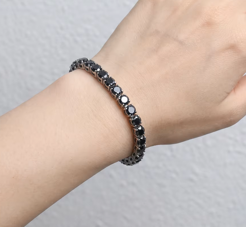 Хар 4.0 mm Моиссанит алмазтай 18 cm теннис бугуйвч
