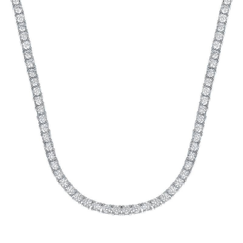 4mm Моиссанит алмазтай 50 cm теннис хүзүүний зүүлт