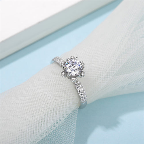 14К ЦУЛ АЛТ 1CT МОИССАНИТ СҮЙН ХУРИМЫН БӨГЖ