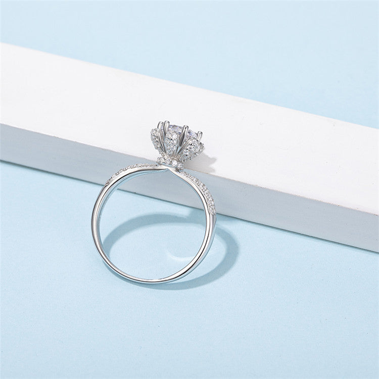14К ЦУЛ АЛТ 1CT МОИССАНИТ СҮЙН ХУРИМЫН БӨГЖ