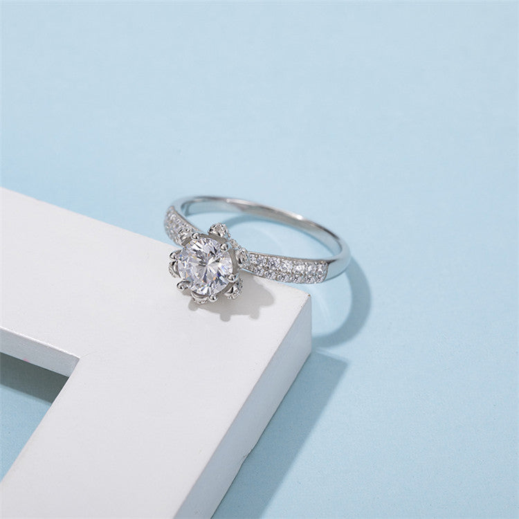 14К ЦУЛ АЛТ 1CT МОИССАНИТ СҮЙН ХУРИМЫН БӨГЖ