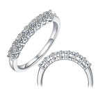 14K цагаан алтан 0.7Ct Моиссанит алмазан бөгж