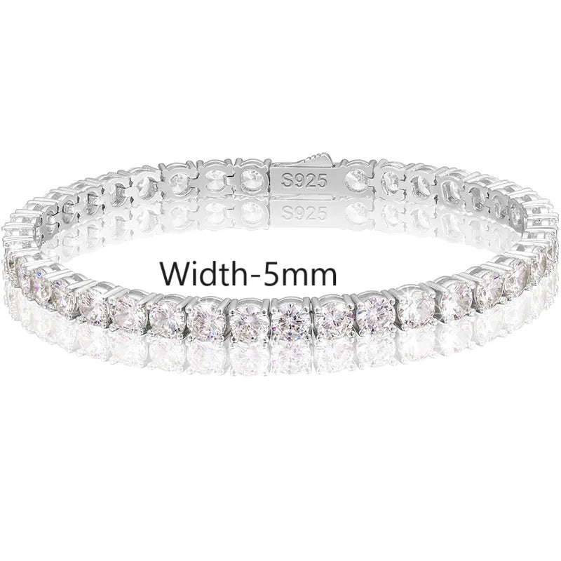 Моиссанит алмазтай теннис бугуйвч