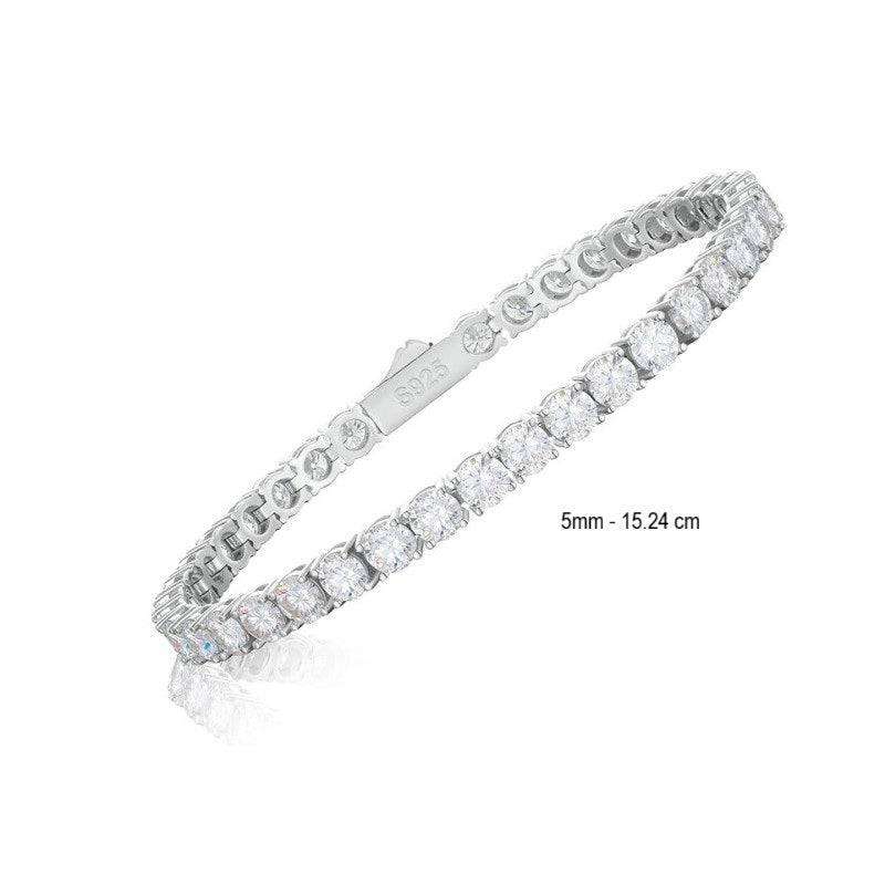 Моиссанит алмазтай теннис бугуйвч