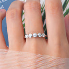 3.0mm 0.1ct Моиссанит алмаазтай сүйн бөгж