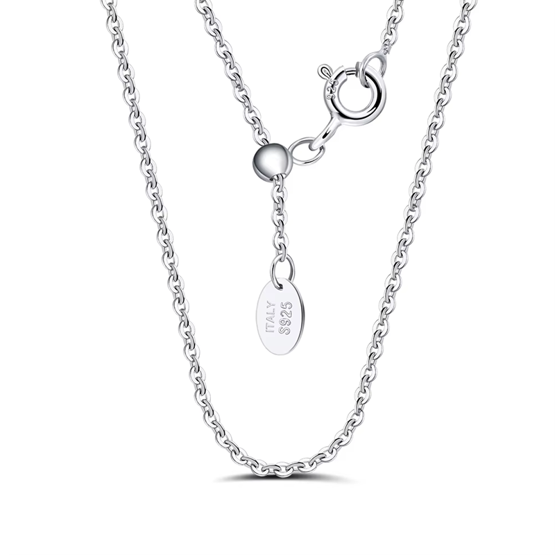 Итали 925 сорьцтой цагаан алтаар бүрсэн  гинж