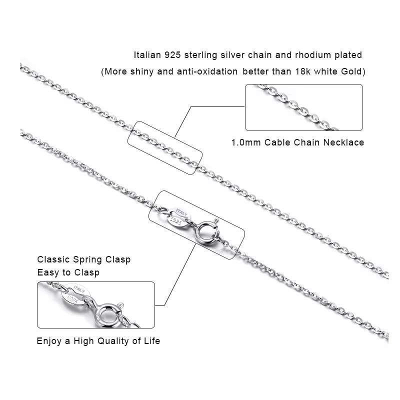 Итали 925 сорьцтой цагаан алтаар бүрсэн  гинж