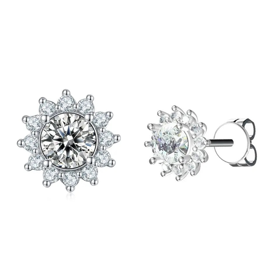 Цэцэг GRA гэрчилгээтэй моиссанит алмаз хослол