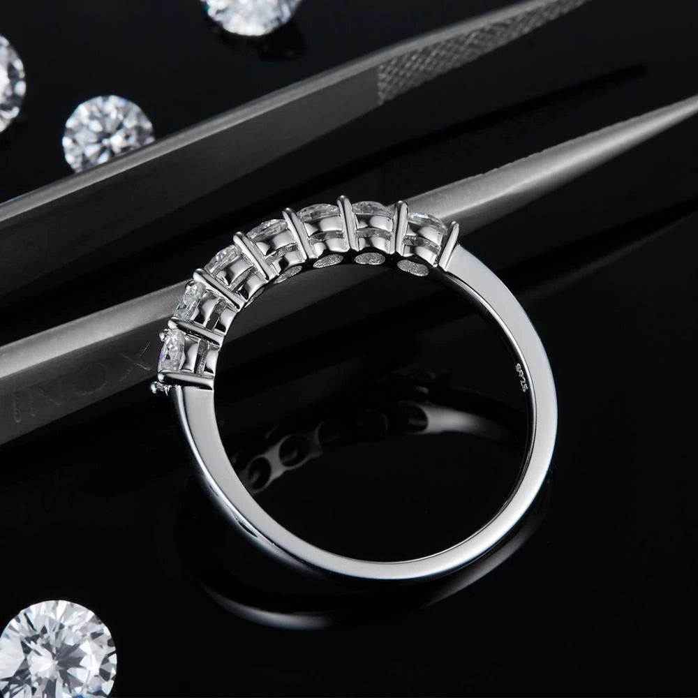 14K цагаан алтан 0.7Ct Моиссанит алмазан бөгж