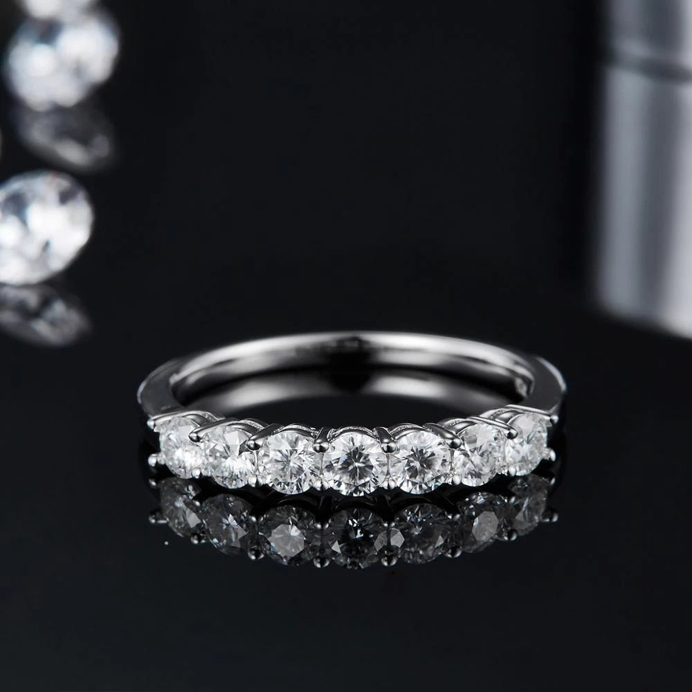14K цагаан алтан 0.7Ct Моиссанит алмазан бөгж