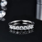 14K цагаан алтан 0.7Ct Моиссанит алмазан бөгж